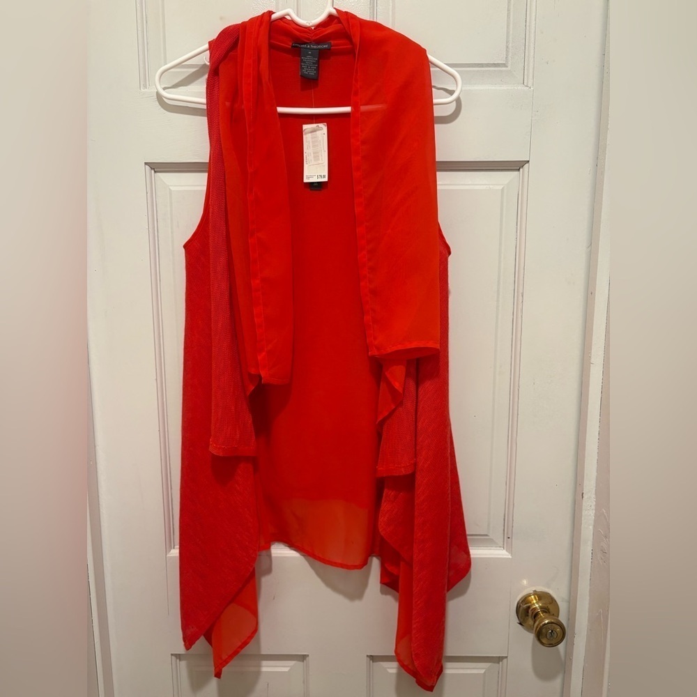 Chelsea & Theodore Bold Red vest